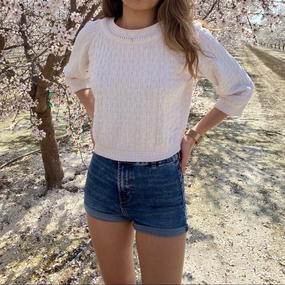Retro 3/4 Sleeve Sweater